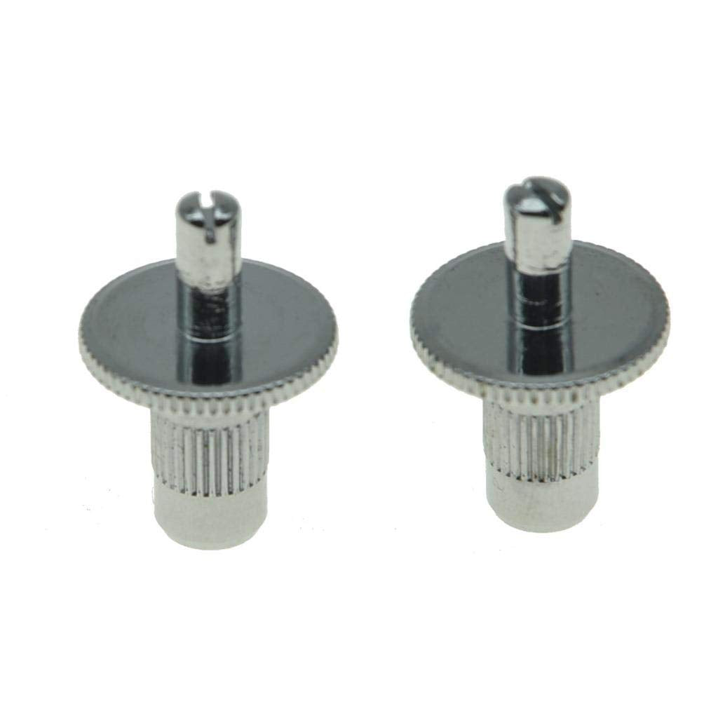 Dopro Pack of 2 Nashville Style Guitar Tune-o-matic Bridge Posts Guitar Bridge Studs Bridge Post with Anchors for Gibson Chrome